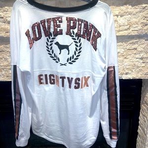 Pink by Victoria Secret campus tee Size Medium